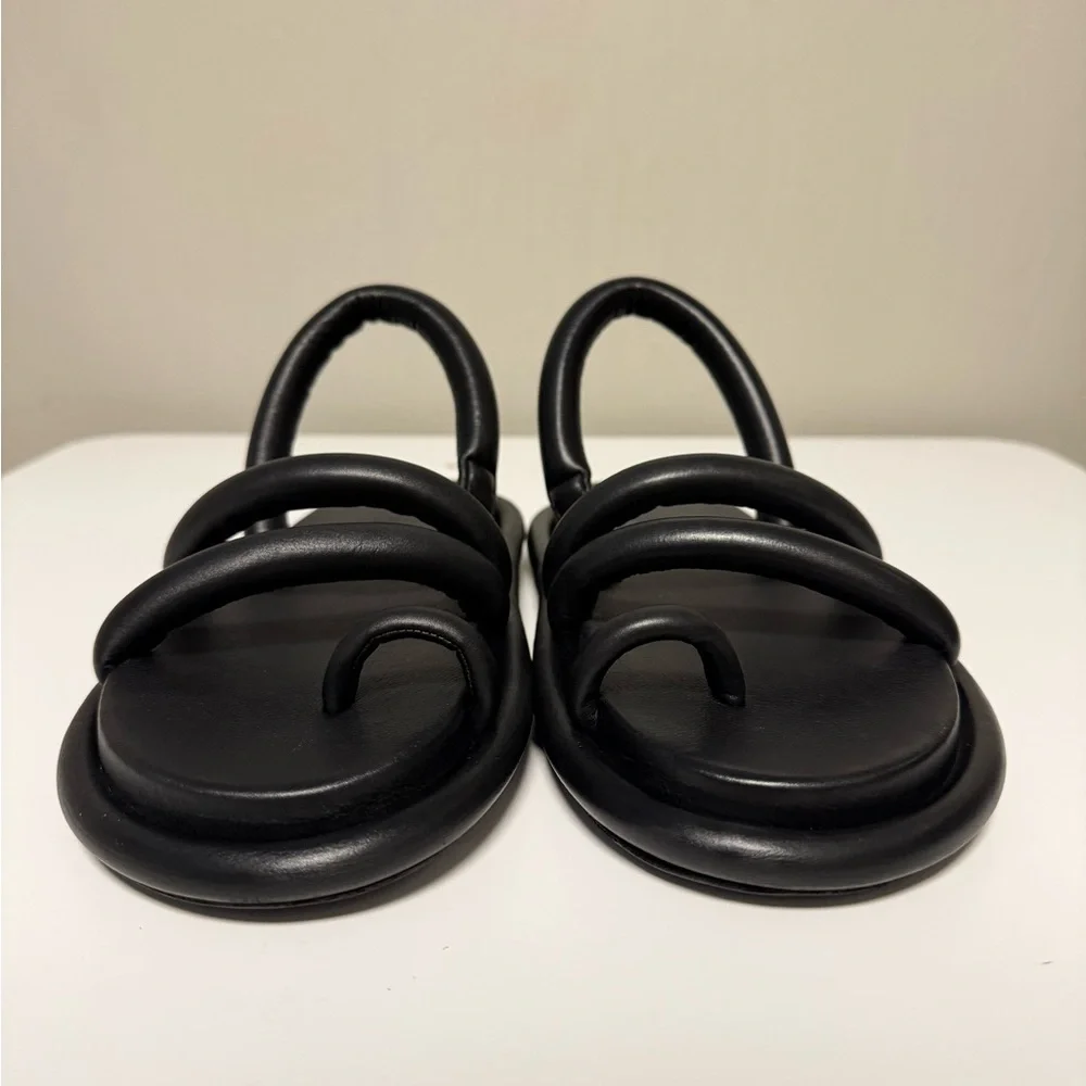 MARSELL Spalmata Toe-Ring Flat Sandals Black Women’s EU 37.5 US 7.5 UK 4.5 - Picture 2 of 9